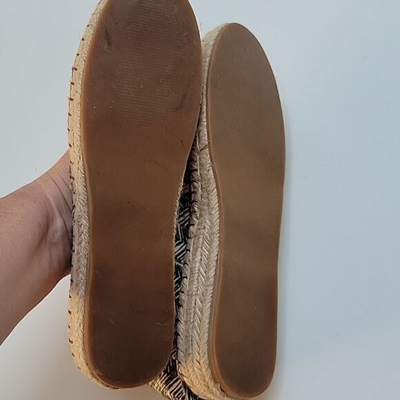 10 SOFT SURROUNDINGS ANIMAL PRINT LEOPARD ROPE ESPADRILLE SLIP ON SHOES - Picture 9 of 12